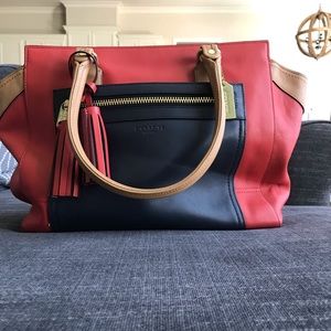 Color block Coach bag
